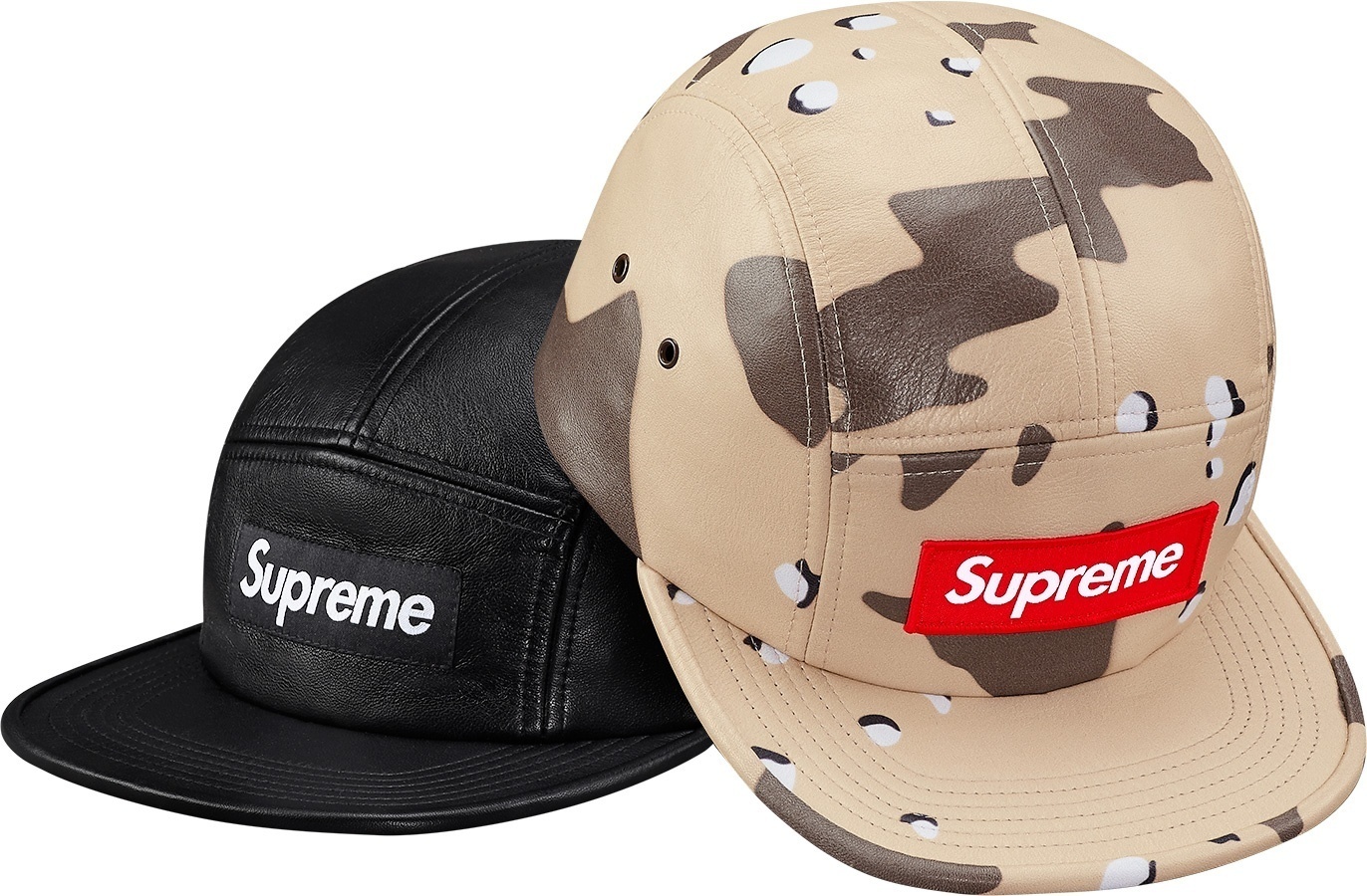 Leather Camp Cap